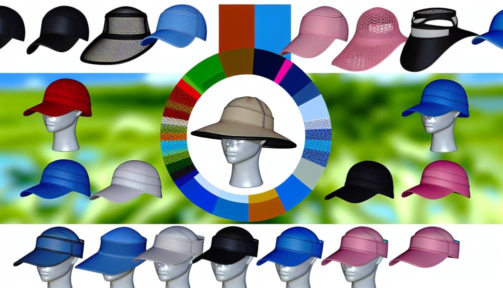 hiking hat or visor