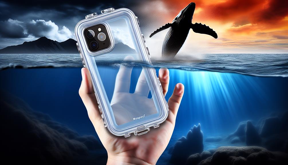 waterproof phone case for whale watching