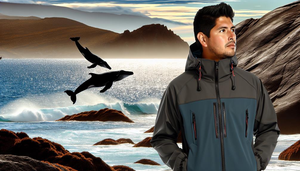 windproof jacket for whale watching